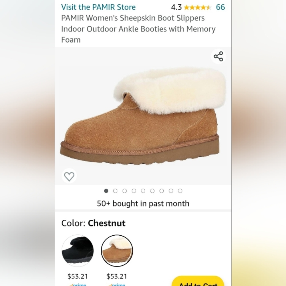 Women's Sheepskin Slippers size 9